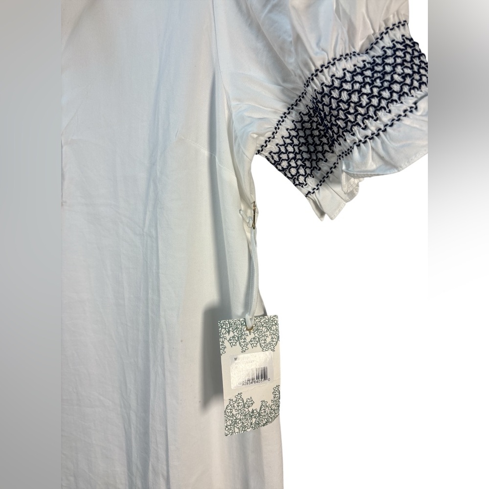 NWT Hyacinth House Tuckernuck Embroidered Eliza Midi Dress $168 Size M - Picture 10 of 11
